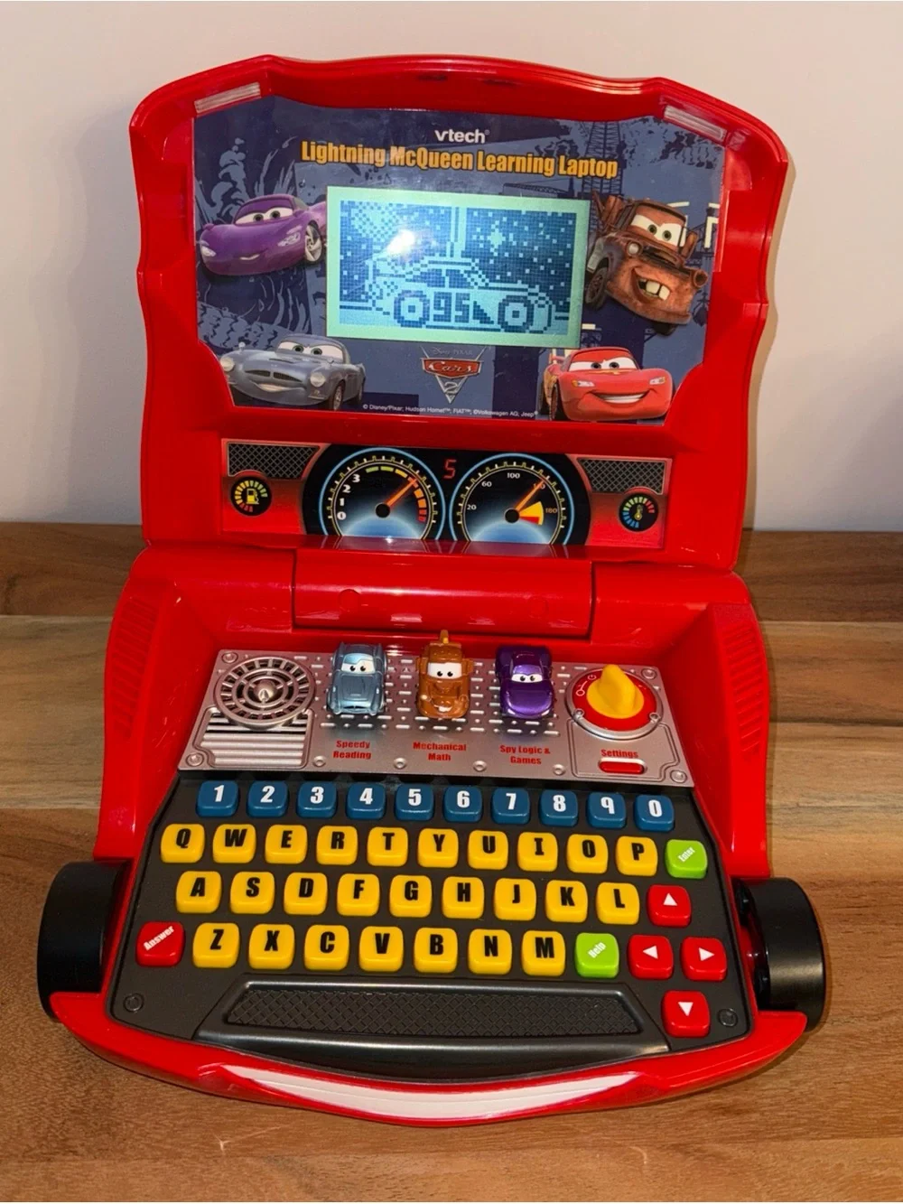 Disney Pixar Cars Lightning McQueen V-Tech Learning Laptop works great see video